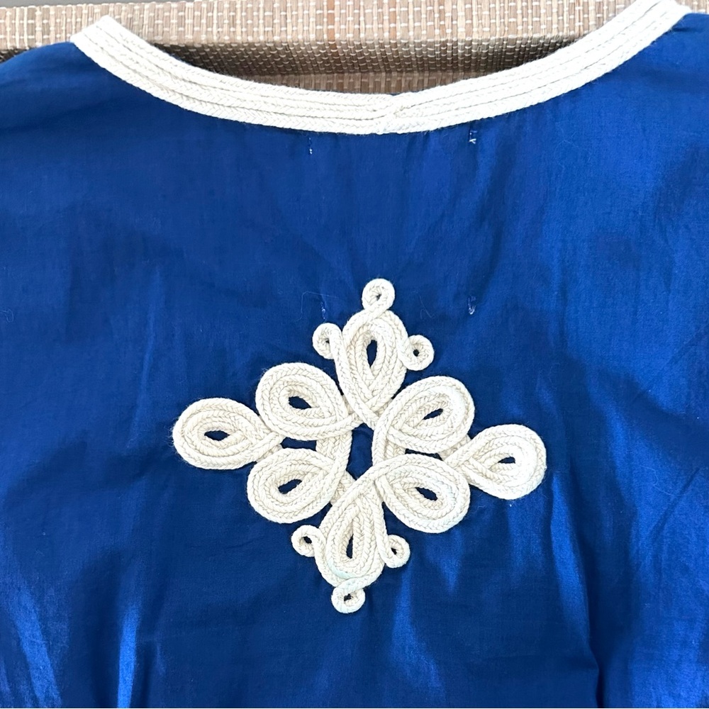 Gallabia Embroidered Trim Kaftan Dress - Picture 8 of 12